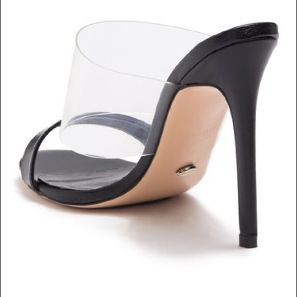 NWT Designer Tony Bianco leather/vinalyte heels - Picture 2 of 3